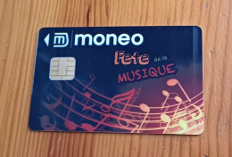 JOLIE CARTE MONEO PORTE MONNAIE ELECTRONIQUE FETE DE LA MUSIQUE T.B.E !!! - Monéo