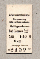 26] BRD (DR Der DDR)  -  Pappfahrkarte  - Heiligendamm Nach Bad Doberan - Europa