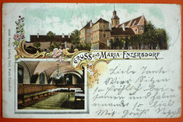 AUSTRIA - GRUSS AUS MARIA ENZERSDORF, OLD LITHO 1900 - Maria Enzersdorf
