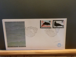 104/447  FDC  NEDERLAND - Dolphins