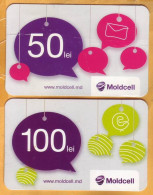 2005  Moldova Moldavie Moldau Used 50,100 Pulses Telephone 2 Cards - Moldavie