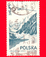 POLONIA - Usato - 1976 - Aereo - Aliante - Montagne - Paesaggi - Posta Aerea - Jantar Glider - 5 - Used Stamps