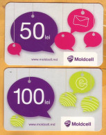 2005  Moldova Moldavie Moldau Used 50,100 Pulses Telephone 2 Cards - Moldavie