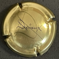 126 - 12 - De Devaux (Or Et Noir) Petites Lettres (côte 1,5 €) Capsule De Champagne - Devaux