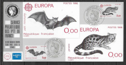 FRANCE Carte 1986 Chauve Souris  Genette Europa - Bats