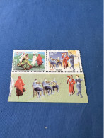 India 2005 Michel 2139-40 Traditionelle Tänze  Indien-Zypern ZD  MND - Unused Stamps