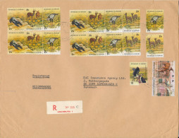 Burundi Registered Cover Sent To Denmark 31-5-1978 With A Lot Of Topic Stamps Big Size Cover - Covers & Documents
