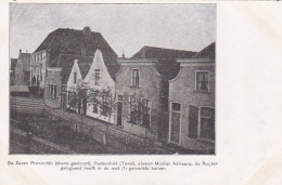 485830Texel, Oudeschild De Zeven Provinciën (thans Gesloopt) Alwaar Michiel Adriaanz. De Ruijter Gelogeerd Heef - Texel