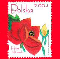 POLONIA - Usato -2005 - Regione Di Lowicz 1 - Rose Ricamate - 2.00 - Used Stamps