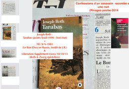 Joseph Roth : Tarabas (points Seuil-1990 - Bon état) + TEL N°6-1982 (Le Bon Dieu En Russie, Inédit De J.R.) & Libération - Journaux Anciens - Avant 1800