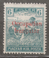 France Occupation Hungary Arad 1919 Yvert#7 Mint Hinged - Ongebruikt