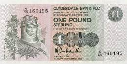 Scotland 1 Pound, P-211d (9.1.1988) - UNC - 1 Pond
