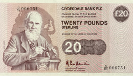 Scotland 20 Pounds, P-215b (8.4.1985) - UNC - RARE - 20 Pounds