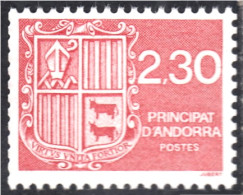 Andorra Francesa 387 1990 Escudo Shield  MNH - Autres & Non Classés