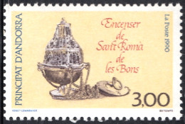 Andorra Francesa 392 1990 Incensario De San Roma De Los Buenos MNH - Autres & Non Classés