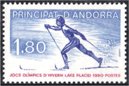 Andorra Francesa 283 1980 Juegos Olímpicos De Salt Lake Placid MNH - Autres & Non Classés