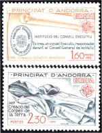 Andorra Francesa 300/01 1982 Europa Creación Del Consejo De La Tierra MNH - Andere & Zonder Classificatie