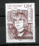 Biblioteca Nacional D'Andorra, Creation Par Lidia Armengol 1975, Un Timbre Neuf **, Année 2018 - Unused Stamps