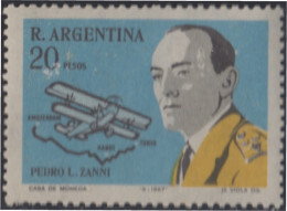 Argentina 800 1967 Pedro L. Zanni. Aviador MNH - Other & Unclassified