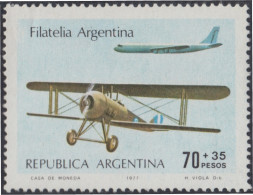 Argentina 1094a 1977 Avión Papel Sin Fósforo MNH - Autres & Non Classés