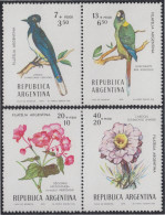 Argentina 1053a/1056a 1976 Pájaros Y Flores Birds And Flowers MNH - Sonstige & Ohne Zuordnung