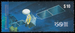 Argentina 3080 2015 150 Aniversario ITU Satélite ARSAT-1 MNH - Andere & Zonder Classificatie