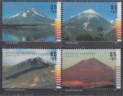 Argentina 3051/54 2014 Volcanes Volcanoes MNH - Sonstige & Ohne Zuordnung