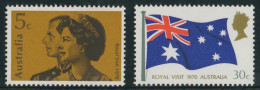 MI2/VAR1  Australia  Nº 404/05  1970  Reyes Bandera MNH - Autres & Non Classés