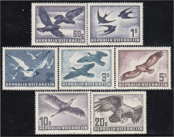 Austria Osterreich A- 54/60 1950/53 Fauna Grabados Aves Pájaros Birds  MH - Autres & Non Classés