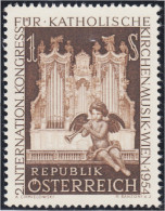 Austria Österreich 841 1954 2º Congreso Internacional De Música De Iglesias Ca - Other & Unclassified