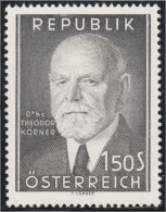 Austria Österreich 864 1957 Presidente Theodor Körner MNH - Autres & Non Classés