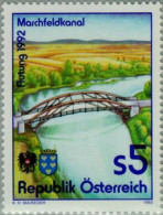 Öesterreich Austria  Nº 1907   1992  Realización Del Canal De Marchfeld Lujo - Other & Unclassified
