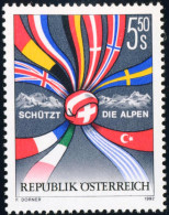 VAR3/S Öesterreich Austria  Nº 1895   1992  Protejed Los Alpes Lujo - Autres & Non Classés