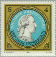 Öesterreich Austria - 1513  - 1981 200º Aniv. Del Edicto Sobre La Tolerancia L - Autres & Non Classés