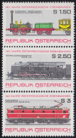 Österreich Austria 1389/91 1977 140º Aniv. Del Ferrocarril Austriaco MNH - Andere & Zonder Classificatie