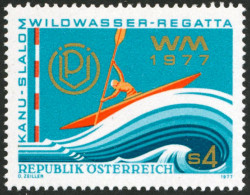 DEP4/S Österreich Austria  Nº 1385  1977 Campeonato Del Mundo De Rafting Lujo - Other & Unclassified