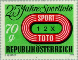 Österreich Austria - 1299 - 1974 25º Aniv. Del Concurso De Juegos Sport Toto L - Other & Unclassified
