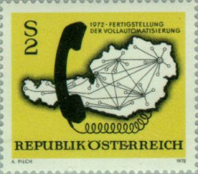Österreich Austria - 1235 - 1972 Automatización De La Red Telefónica Lujo - Other & Unclassified