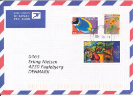 South Africa Air Mail Cover Sent To Denmark 16-9-2004 Topic Stamps - Storia Postale