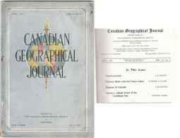 Canadian Geographical 1932 Charlottetown Etienne Brule Great Lakes Bagpipe Jamaica Add Mc Laughlin Buick Zeiss Chrysler - Geography