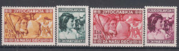 Yugoslavia Kingdom 1940 Mi#418-421 Mint Hinged - Ongebruikt