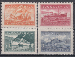 Yugoslavia Kingdom 1939 Navy Boats Mi#385-388 Mint Hinged - Neufs