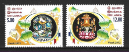 SRI LANKA. N°1844-5 De 2012. Le Vesak. - Buddismo