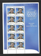 Australia 2004 MNH Australian Gold Medallists Sg 2413 Anna Meares Sheetlet - Mint Stamps