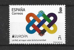 España. Spain. 2023. EUROPA. La PAZ, Mayor Valor De La Humanidad - 2023
