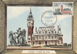 " CALAIS " Sur Carte Maximum De 1961 N° YT 1316. Voir état CM à Saisir !!! - Andere & Zonder Classificatie