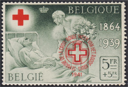 Bélgica 582B 1941 Feria Filatélica De Bruselas Cruz Roja MH - Other & Unclassified