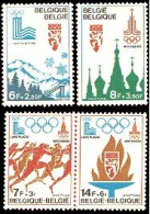 DEP1/S Bélgica Belgium  Nº1908/11  1978 JJOO De Lake Placid-Moscú 2 Sellos + H - Andere & Zonder Classificatie