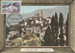 " SAINT-PAUL-DE-VENCE " Sur Carte Maximum De 1961 N° YT 1311. Voir état CM à Saisir !!! - Other & Unclassified