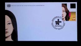 CL, FDC, 1 Er Jour, United Nations, NY 10017, March 8, 2016, HeForShe, 2 Scans - FDC